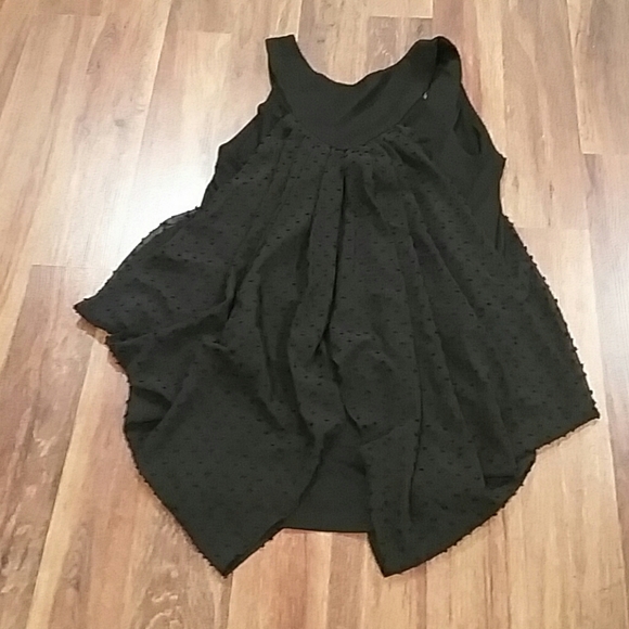 NY Collection Black Ruffle Tank - Picture 5 of 5